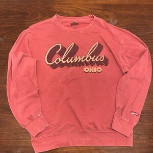 Vineyard Vines Coral Columbus Ohio Crewneck Sweatshirt